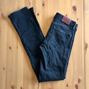 Madewell - Rail Straight Black Jeans